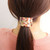 Retro Acetate Colorful Geometric Curved Leopard Print Hair Tie