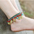 Fashion Turquoise Pumpkin Beach Yoga Anklet