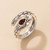 Charming Single Metal Snake Open Boho Ring