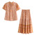 Lacing Up Buttons Blouse