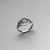 Vintage Greek Human Faced Sun Moon Metal Knot Ring