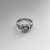 Vintage Greek Human Faced Sun Moon Metal Knot Ring