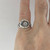 Vintage Greek Human Faced Sun Moon Metal Knot Ring
