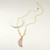 Moon Shape Gray Labradorite Stone Statement Necklace