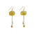 Fashion Green Square Dangling Drop Earrings