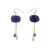 Fashion Green Square Dangling Drop Earrings