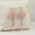 Fashion Green Square Dangling Drop Earrings