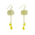 Fashion Green Square Dangling Drop Earrings
