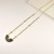 Natural Amazonite ong Chain Half Round Necklace