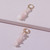 Raw Natural Aquatic Stone Stackable Dangle Drop Earrings