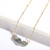 Bohemian Three Real Stone Classic Dainty Chain Necklace