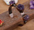 Luxury Amethysts Stone Beads Open Cuff Wristband Bracelet