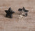 Rainbow Natural Druzy Geode Agates Chip Beads Stud Earrings