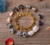Rainbow Natural Druzy Geode Agates Chip Beads Stud Earrings