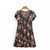 V-neck Short Sleeve Mini Dress