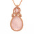 Natural Rope Wrapped  Healing Crystal Quartz Stone Necklace