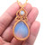 Natural Rope Wrapped  Healing Crystal Quartz Stone Necklace