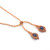 Natural Rope Wrapped  Healing Crystal Quartz Stone Necklace