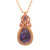 Natural Rope Wrapped  Healing Crystal Quartz Stone Necklace