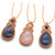 Natural Rope Wrapped  Healing Crystal Quartz Stone Necklace