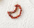 Cute Colorful Crystal DIY Half Moon Hair Clips