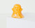 Natural Healing Crystal Yellow Gem Ghost Carving Ornament