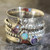 Purple Fire Opal Spinning Ring