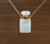Crystal Essential Oil Diffuser Vial Plated Gold Chain Necklace