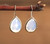 Classic Waterdrop Quartz Stone Beads Hook Earrings