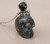 Carved Skull Head Perfume Bottle Crystal Gemstone Necklace