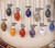 Carved Skull Head Perfume Bottle Crystal Gemstone Necklace