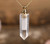 Classic Amethyst Quartz Perfume Bottle Gold Chain Necklace