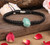 Pink Tourmaline Stone Chunky Beads Adjustable Braided Bracelet