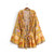 Boho V-Neck Flower Kimono