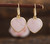 Heart Shaped Natural Crystal Gemstone Dangle Hook Earrings