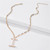 Freshwater Pearl Curb Thick Initial Pendant Necklace