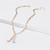 Freshwater Pearl Curb Thick Initial Pendant Necklace