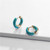 Copper Casting Pave Glass Pearl Beads Mini Hoop Earrings