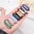 Pink Double Point Crystal Polished Clear Quartz Home Decor 10pcs/set