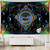 Celestial White Black Colorful Sun Moon Mandala Wall Hanging Tapestry Size 150x100cm