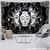 Celestial White Black Colorful Sun Moon Mandala Wall Hanging Tapestry Size 150x100cm