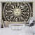 Celestial White Black Colorful Sun Moon Mandala Wall Hanging Tapestry Size 150x100cm