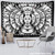 Celestial White Black Colorful Sun Moon Mandala Wall Hanging Tapestry Size 200x150cm
