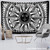 Celestial White Black Colorful Sun Moon Mandala Wall Hanging Tapestry Size 200x150cm