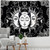 Celestial White Black Colorful Sun Moon Mandala Wall Hanging Tapestry Size 230x180cm