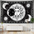 Celestial White Black Colorful Sun Moon Mandala Wall Hanging Tapestry Size 320x180cm