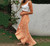 Bohemian Rayon Cotton Asymmetrical Ruffles Split Maxi Skirt