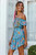 Boho Vintage Rayon Off Shoulder Floral Beach Mini Dress