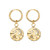 Classic Moon And Star Exquisite Hoop Earrings