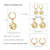 Classic Moon And Star Exquisite Hoop Earrings